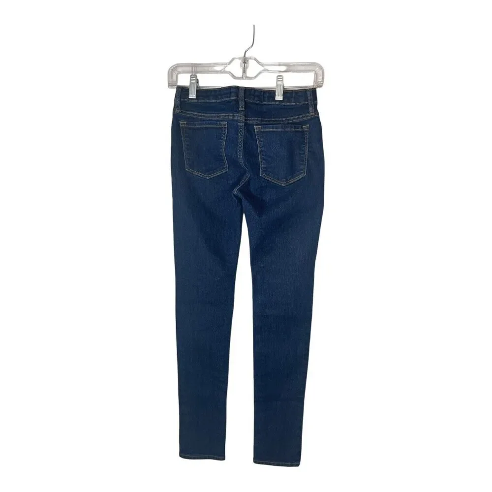 Gap Stretch Super Skinny Jeans Girls Size 14 Slim Adjustable Waist Dark Wash